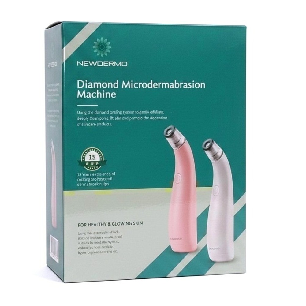 NEWDERMO Diamond Microdermabrasion Machine ND-9004 Pink Skincare Facial Tool NIB